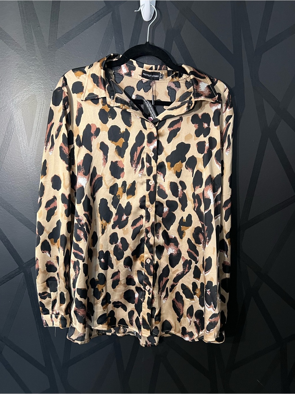 🐆 NWT PrettyLittleThing Leopard Print Oversized Shirt
